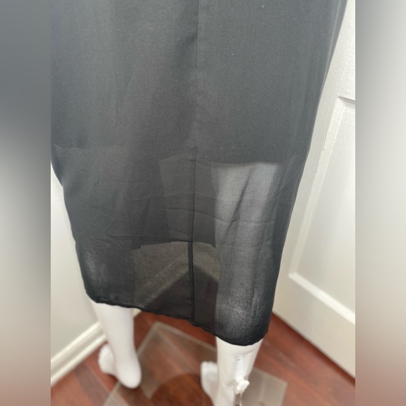 C/MEO COLLECTIVE NWT Presence Midi Elegant Black Sleeveless Dress - Picture 8 of 13